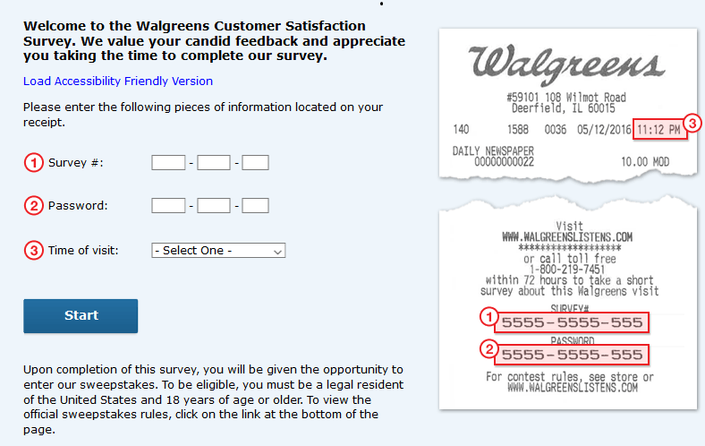 Take www.walgreenslistens.com Survey